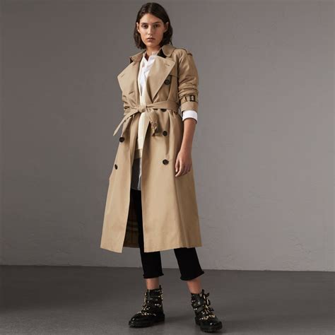 burberry extra long trench coat